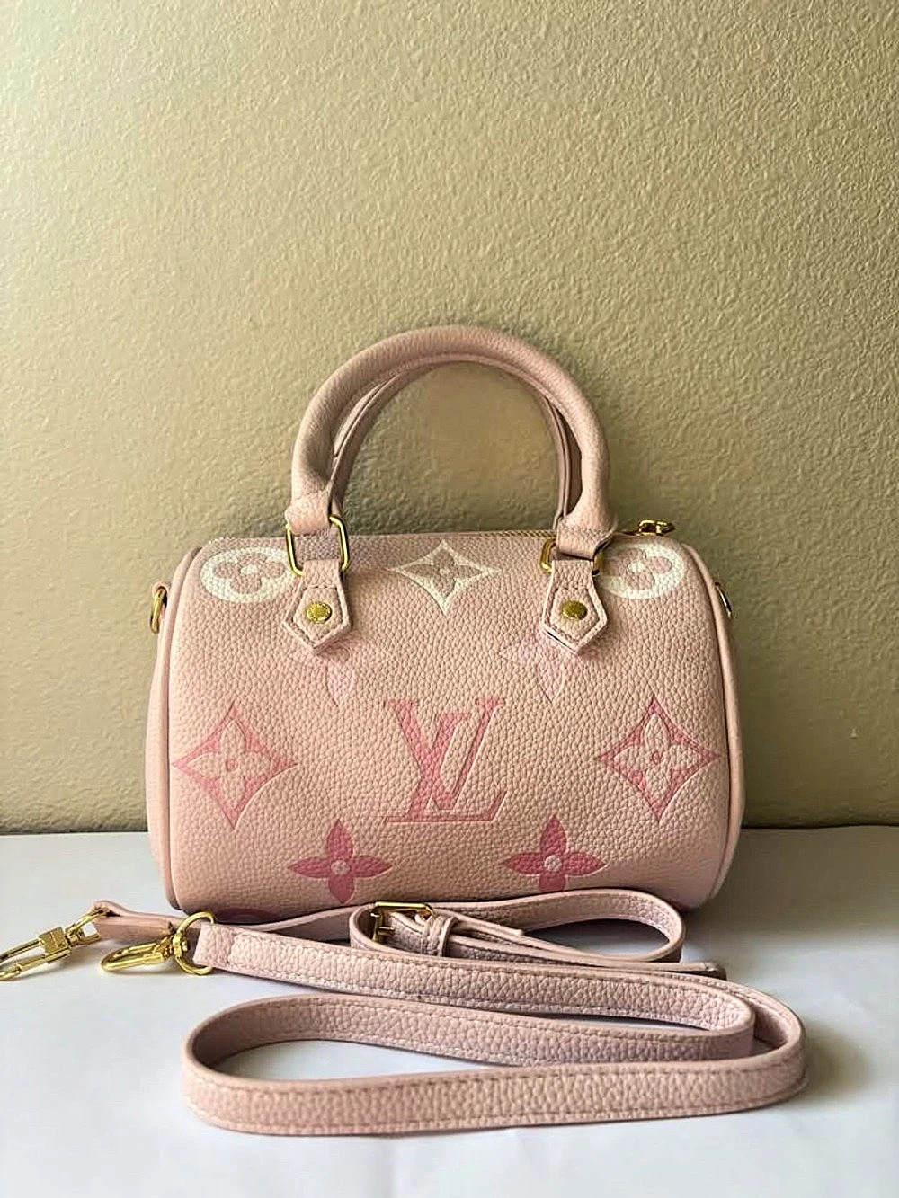 LV Nano Speedy Pink